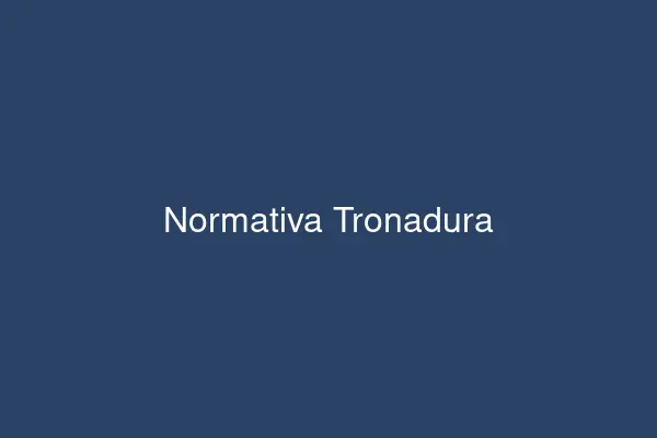 Documento normativo de tronadura